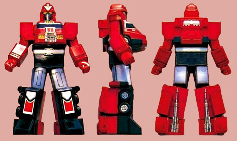 Lighting Fire Tamer Rescuezord High Stance Mode