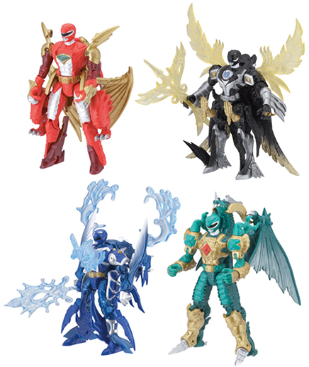 Henshin Grid: List of Mighty Morphin Power Rangers (Blue and Black) Figures